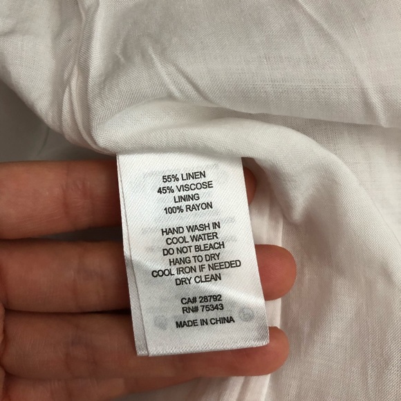 House of Harlow 1960 Womens Linen Midi Dress Banana Leaf - Picture 11 of 14